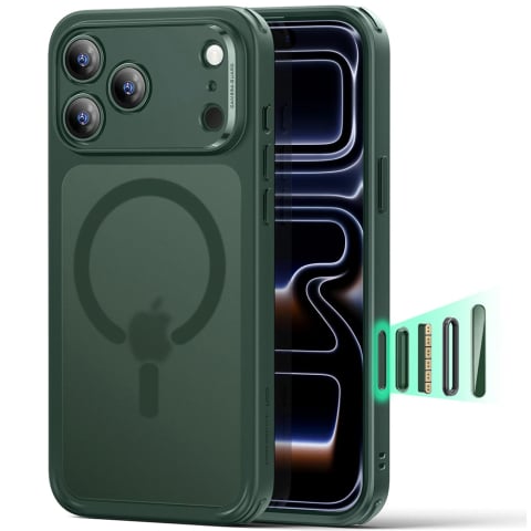 Husa pentru iPhone 17 Pro Max - ESR Classic Hybrid HaloLock - Frosted Green