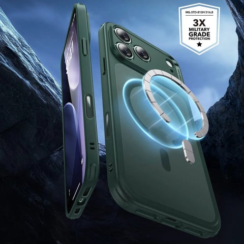 Husa pentru iPhone 17 Pro Max - ESR Classic Hybrid HaloLock - Frosted Green [3]
