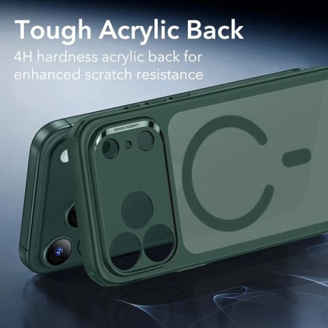 Husa pentru iPhone 17 Pro Max - ESR Classic Hybrid HaloLock - Frosted Green [2]