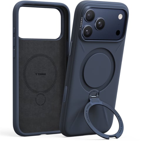Husa pentru iPhone 17 Pro Max - Torras QPRO Silicone Series - Navy Blue [1]