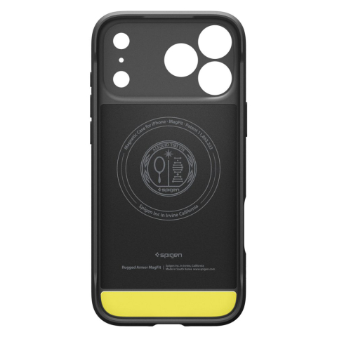 Husa pentru iPhone 17 Pro - Spigen Rugged Armor MagSafe - Matte Black [3]