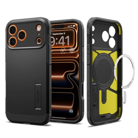Husa pentru iPhone 17 Pro - Spigen Tough Armor "T"  MagSafe - Black