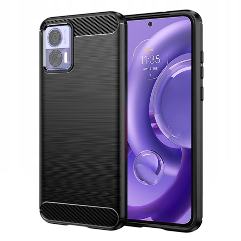 Huse & Folii Telefoane - Husa pentru Motorola Edge 30 Neo - Techsuit Carbon Silicone - Black