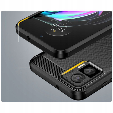 Husa pentru Motorola Edge 30 Neo - Techsuit Carbon Silicone - Black [3]