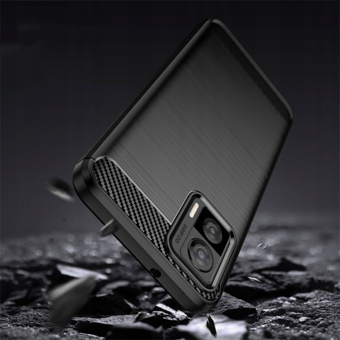 Husa pentru Motorola Edge 30 Neo - Techsuit Carbon Silicone - Black [2]