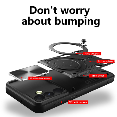 Husa pentru Motorola Edge 50 - Techsuit CamGuard Pro - Black [1]