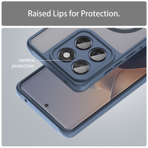Husa pentru Motorola Edge 60 / 60 Fusion - Techsuit HaloFrost II MagSafe - Navy Blue [4]