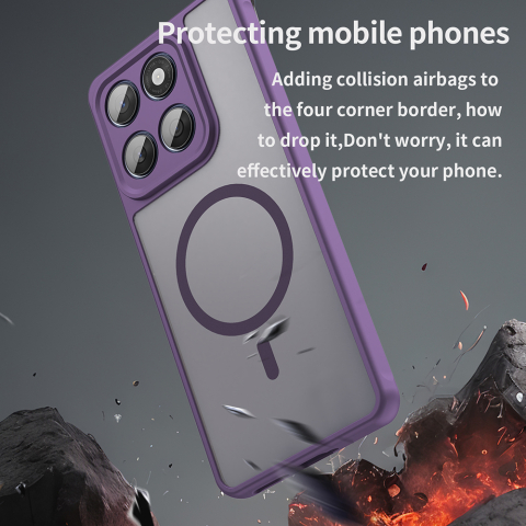 Husa pentru Motorola Edge 60 / 60 Fusion - Techsuit HaloFrost II MagSafe - Purple [4]