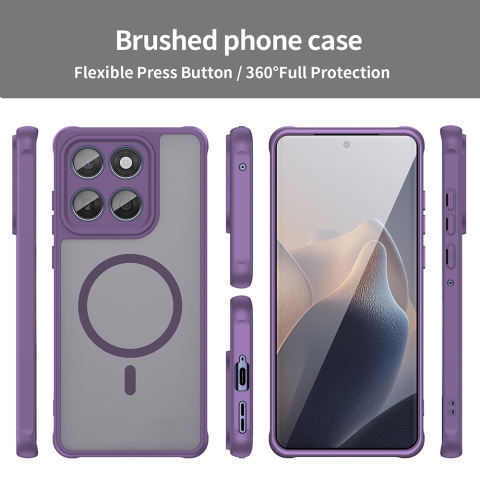 Husa pentru Motorola Edge 60 / 60 Fusion - Techsuit HaloFrost II MagSafe - Purple [2]