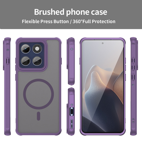 Husa pentru Motorola Edge 60 Pro - Techsuit HaloFrost II MagSafe - Purple [3]