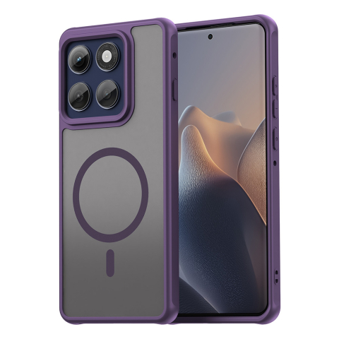 Huse & Folii Telefoane - Husa pentru Motorola Edge 60 Pro - Techsuit HaloFrost II MagSafe - Purple
