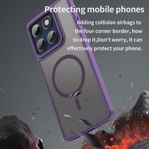 Husa pentru Motorola Edge 60 Pro - Techsuit HaloFrost II MagSafe - Purple [5]