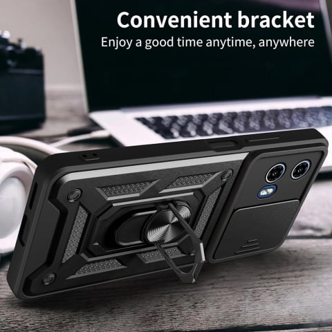 Husa pentru Motorola Moto G15 / G15 Power - Techsuit CamShield Series - Black [3]