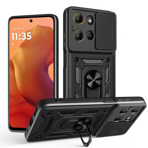 Huse telefoane - Husa pentru Motorola Moto G15 / G15 Power - Techsuit CamShield Series - Black