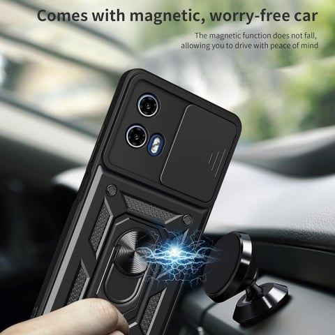 Husa pentru Motorola Moto G15 / G15 Power - Techsuit CamShield Series - Black [1]