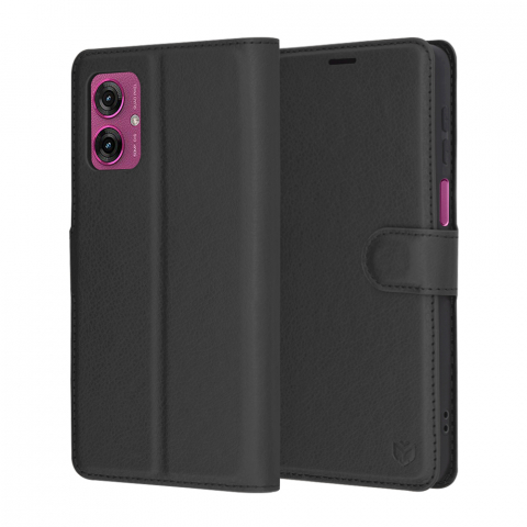 Huse & Folii Telefoane - Husa pentru Motorola Moto G55 - Techsuit Leather Folio - Black