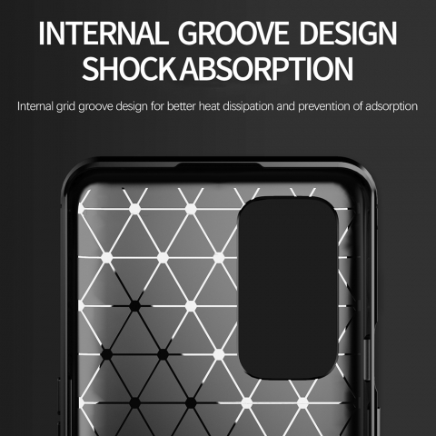 Husa pentru OnePlus 9 Pro - Techsuit Carbon Silicone - Black [2]