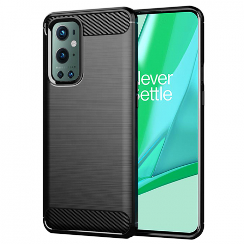 Huse & Folii Telefoane - Husa pentru OnePlus 9 Pro - Techsuit Carbon Silicone - Black