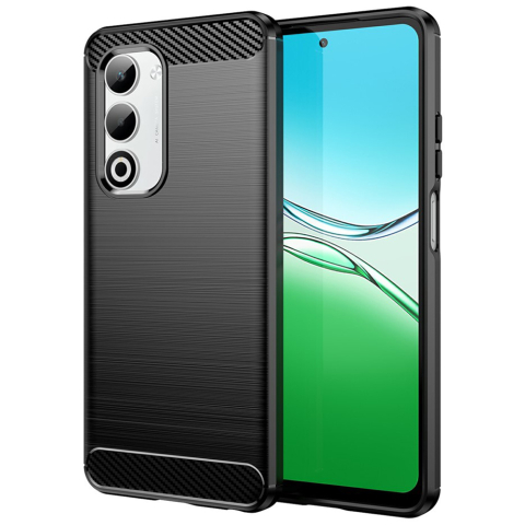 Huse & Folii Telefoane - Husa pentru Oppo A5 4G - Techsuit Carbon Silicone - Black