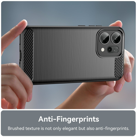 Husa pentru Oppo Reno 14F - Techsuit Carbon Silicone - Black [1]