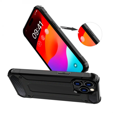 Husa pentru Samsung Galaxy A25 5G - Techsuit Hybrid Armor - Black [5]