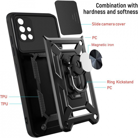 Husa pentru Samsung Galaxy A51 4G - Techsuit CamShield Series - Black [5]