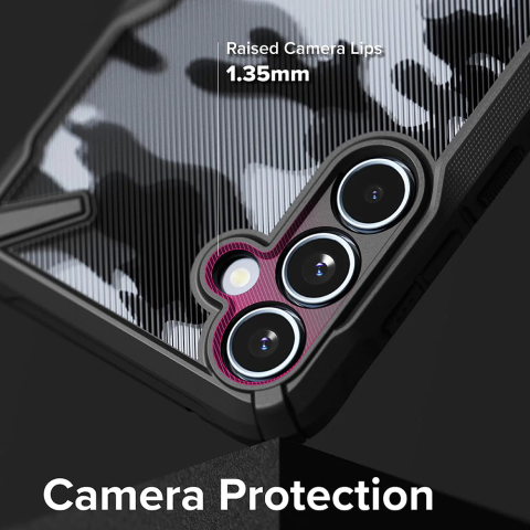 Husa pentru Samsung Galaxy A55 5G - Ringke Fusion X Design - Camo Black [4]