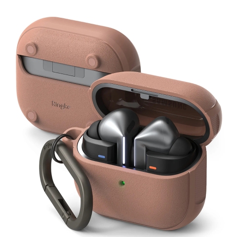Audio - Husa pentru Samsung Galaxy Buds 3 / 3 Pro - Ringke Onyx Magnetic - Constant Coral