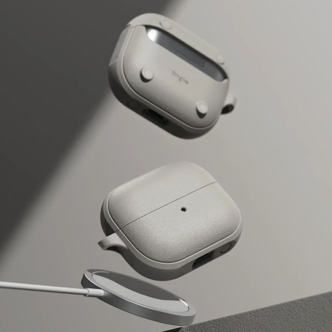 Husa pentru Samsung Galaxy Buds 3 / 3 Pro - Ringke Onyx Magnetic - Warm Gray [6]