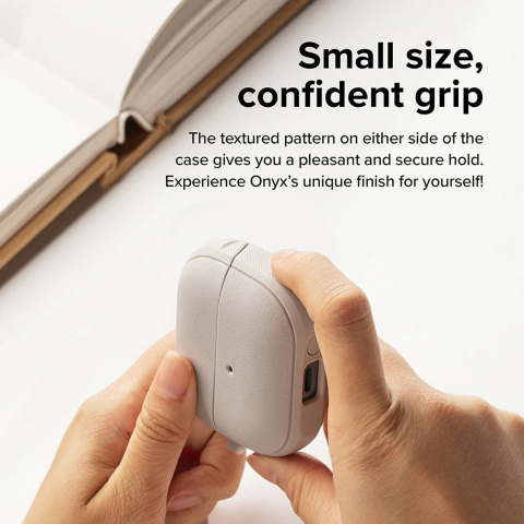 Husa pentru Samsung Galaxy Buds 3 / 3 Pro - Ringke Onyx Magnetic - Warm Gray [2]