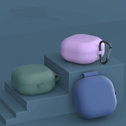 Husa pentru Samsung Galaxy Buds FE / 2 Pro / 2 / Live / Pro - Techsuit Silicone Case - Black [1]