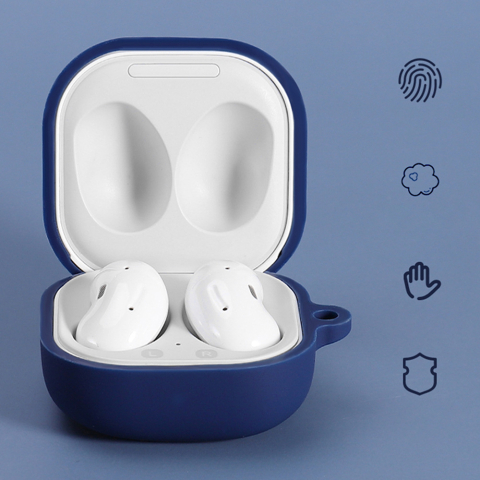 Husa pentru Samsung Galaxy Buds FE / 2 Pro / 2 / Live / Pro - Techsuit Silicone Case - Black [6]