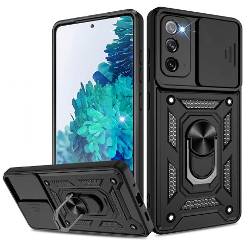 Huse & Folii Telefoane - Husa pentru Samsung Galaxy Note 20 4G / Note 20 5G - Techsuit CamShield Series - Black