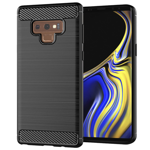 Huse telefoane - Husa pentru Samsung Galaxy Note 9 - Techsuit Carbon Silicone - Black