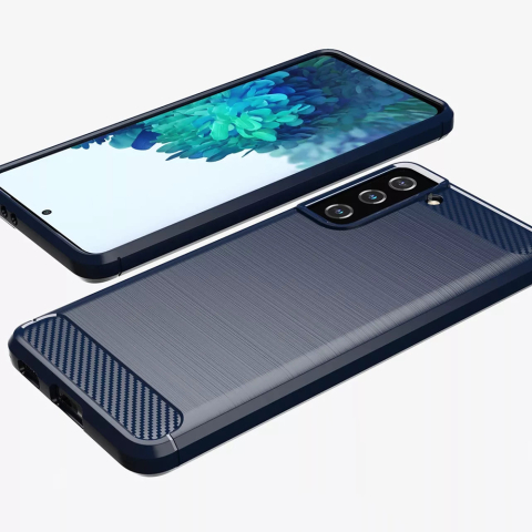 Husa pentru Samsung Galaxy S20 FE / S20 FE 5G - Techsuit Carbon Silicone - Blue [1]