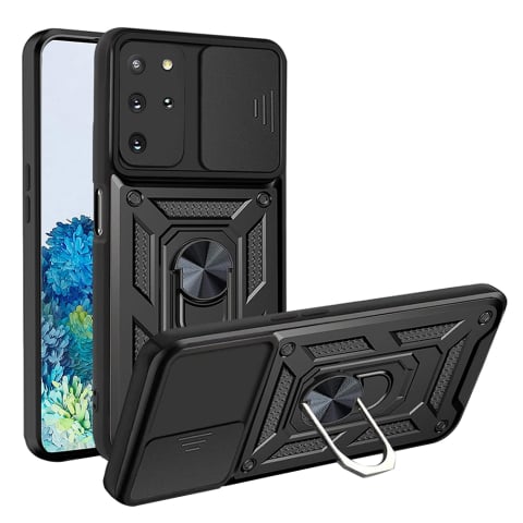 Huse & Folii Telefoane - Husa pentru Samsung Galaxy S20 Plus 4G / S20 Plus 5G - Techsuit CamShield Series - Black