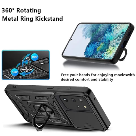 Husa pentru Samsung Galaxy S20 Plus 4G / S20 Plus 5G - Techsuit CamShield Series - Black [5]