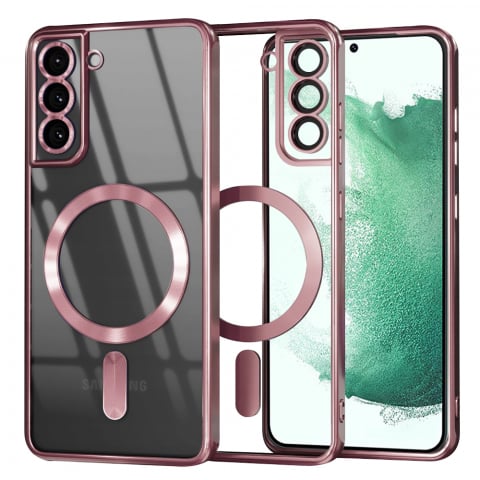 Huse & Folii Telefoane - Husa pentru Samsung Galaxy S22 Plus 5G - Techsuit Luxury Crystal MagSafe - Pink