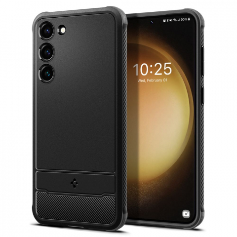 Husa pentru Samsung Galaxy S23 - Spigen Rugged Armor - Black [6]