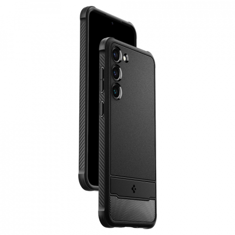 Husa pentru Samsung Galaxy S23 - Spigen Rugged Armor - Black [5]