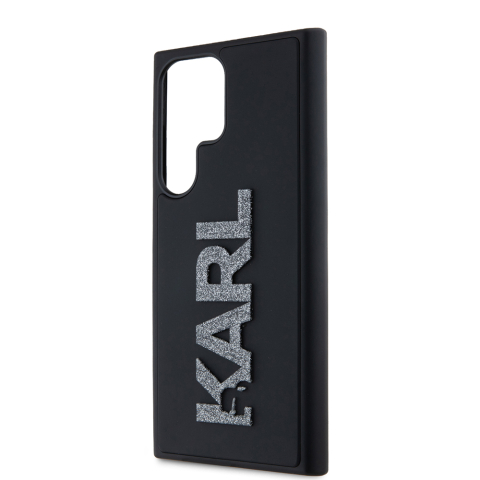 Husa pentru Samsung Galaxy S23 Ultra - Karl Lagerfeld 3D Design  - Rubber Glitter Logo [4]