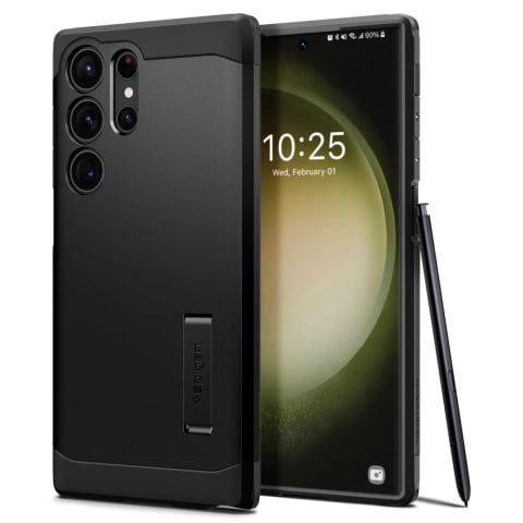 Huse & Folii Telefoane - Husa pentru Samsung Galaxy S23 Ultra - Spigen Tough Armor - Black