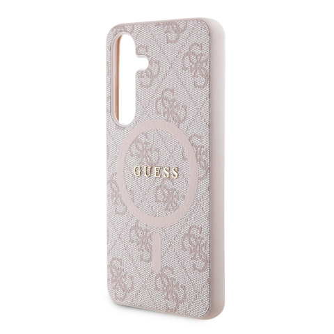 Husa pentru Samsung Galaxy S24 - Guess 4G Collection Leather MagSafe  - Pink [4]