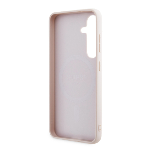 Husa pentru Samsung Galaxy S24 - Guess 4G Collection Leather MagSafe  - Pink [5]