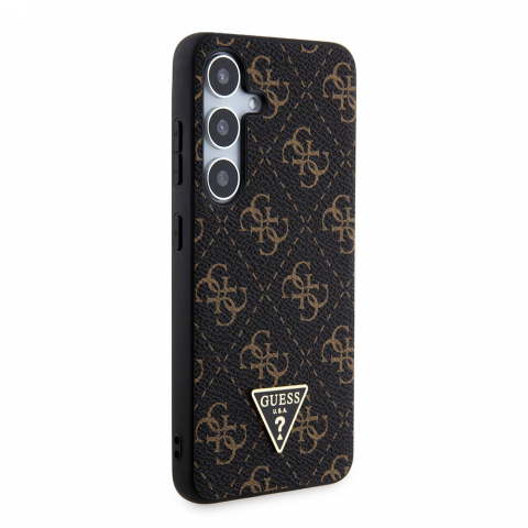 Husa pentru Samsung Galaxy S24 - Guess Hardcase 4G Triangle Metal Logo - Black [1]