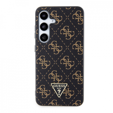 Husa pentru Samsung Galaxy S24 - Guess Hardcase 4G Triangle Metal Logo - Black [3]