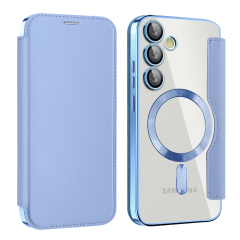 Husa pentru Samsung Galaxy S24 - Techsuit SmartMag Book Case - Light Blue [1]