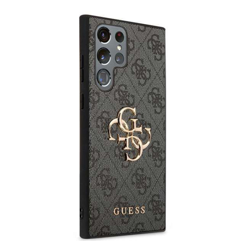 Husa pentru Samsung Galaxy S24 Ultra - Guess Leather 4G Metal Logo  - Black [3]
