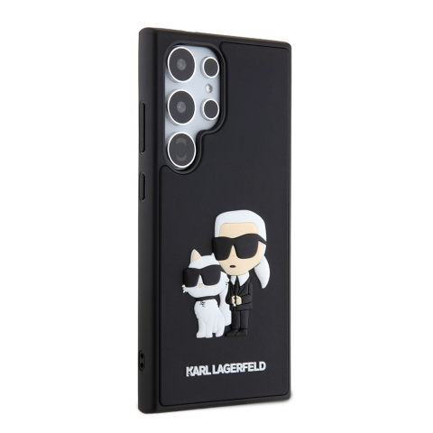 Husa pentru Samsung Galaxy S24 Ultra - Karl Lagerfeld 3D Design  - Rubber Karl&Choupette [3]