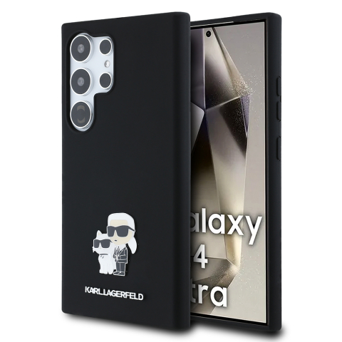 Huse & Folii Telefoane - Husa pentru Samsung Galaxy S24 Ultra - Karl Lagerfeld Silicone  - Karl&Choupette